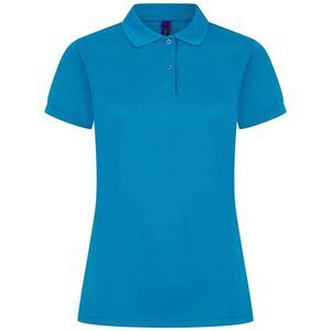 Henbury Womens/Ladies Pique Polo Shirt / Sapphire Blue